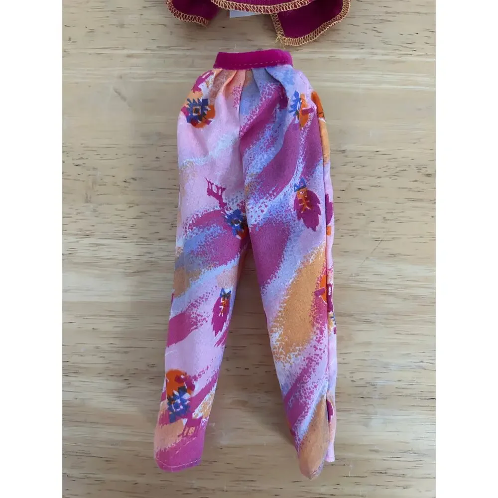 1989 Mattel Barbie Western Fun Outfit – Two‑Piece Top & Pants – Vintage